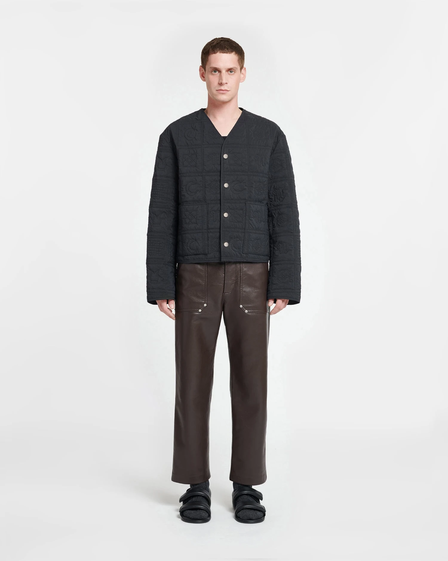 Nanushka Vico - Quilted Tech Poplin Jacket - Off Black 4 Nanushka Vico - Quilted Tech Poplin Jacket - Off Black - Image 2