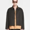 Nanushka Marcin - Double Wool And Silk Blend Jacket - Anthracite