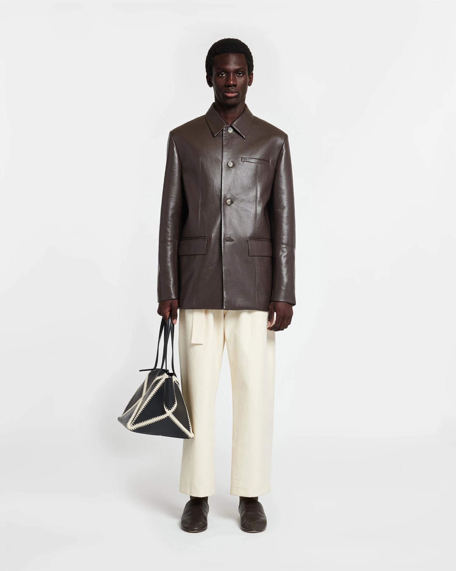 Nanushka Danick - Regenerated Leather Jacket - Coffee Bean 4 Nanushka Danick - Regenerated Leather Jacket - Coffee Bean - Image 2