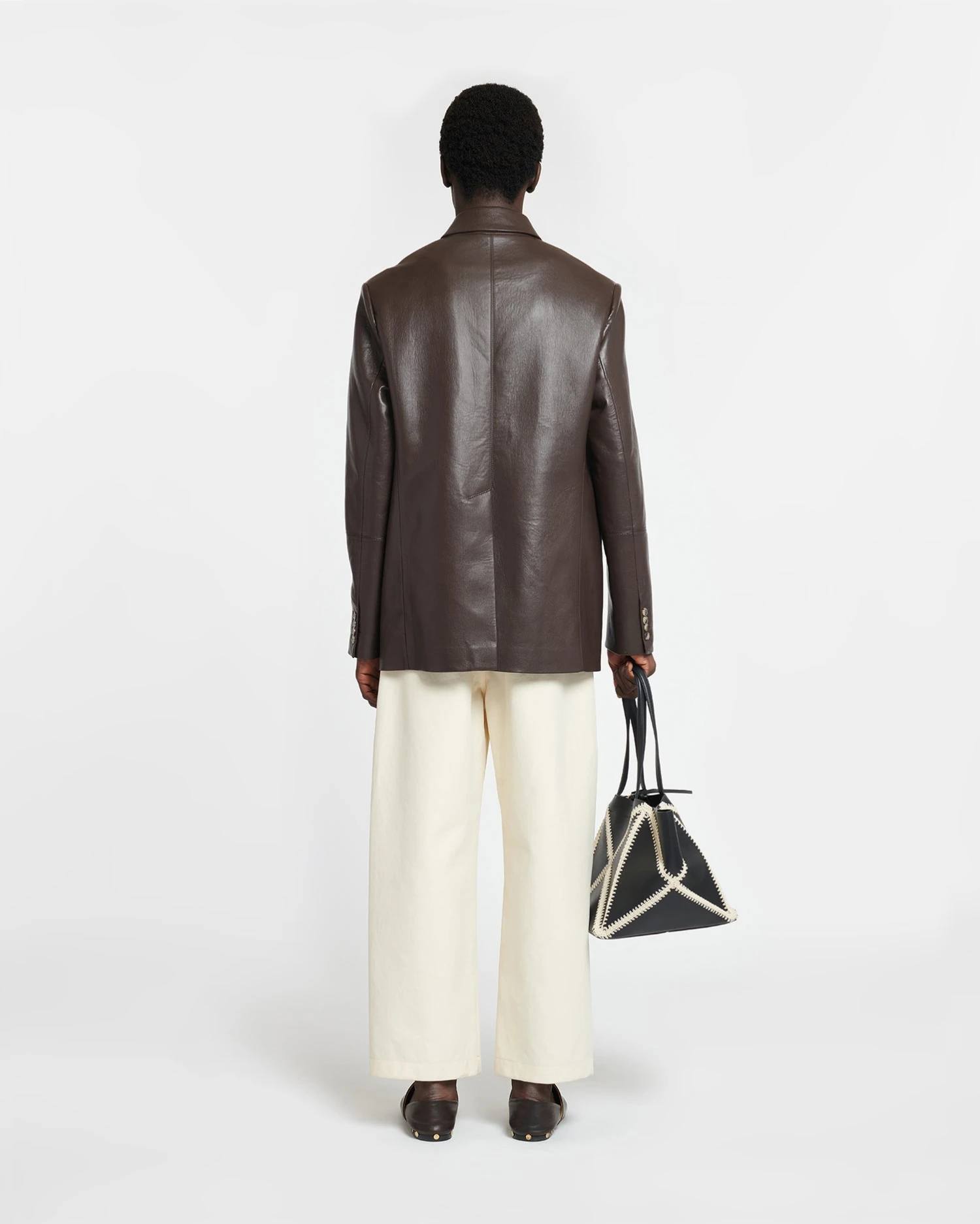Nanushka Danick - Regenerated Leather Jacket - Coffee Bean 5 Nanushka Danick - Regenerated Leather Jacket - Coffee Bean - Image 3