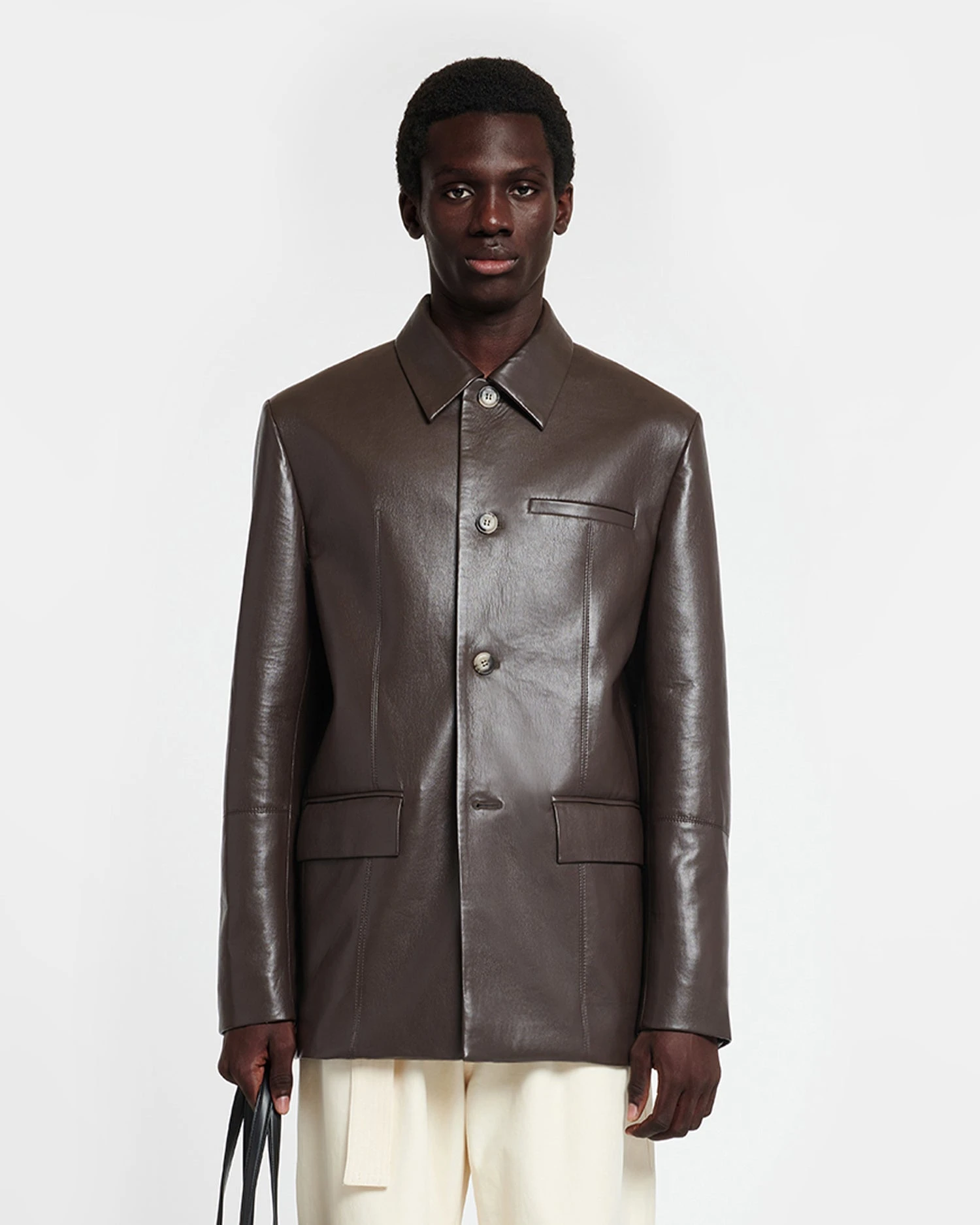 Nanushka Danick - Regenerated Leather Jacket - Coffee Bean 3 Nanushka Danick - Regenerated Leather Jacket - Coffee Bean