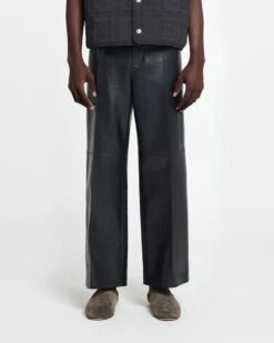 Nanushka Dax - Regenerated Leather Pants - Black