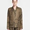 Nanushka Emin - Printed Silk-Twill Shirt - Calligraphy Khaki -Nanushka Wear Shop NM24RSSH00666 EMIN CALLIGRAPHYKHAKI TWILLSILK 03