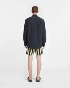 Nanushka Jari - Tech Poplin Shirt - Off Black -Nanushka Wear Shop NM24RSSH00799 JARI OFFBLACK TECHPOPLIN 02