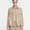 Nanushka Lenn - Okobor™ Alt-Leather Shirt - Ashy Taupe -Nanushka Wear Shop NM24RSSH01479 LENN ASHYTAUPE OKOBOR 03
