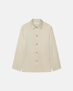 Nanushka Jondar - Slip Satin Shirt - Porcelain -Nanushka Wear Shop NM24RSSH02571JONDAR PORCELAIN SLIPSATIN 1