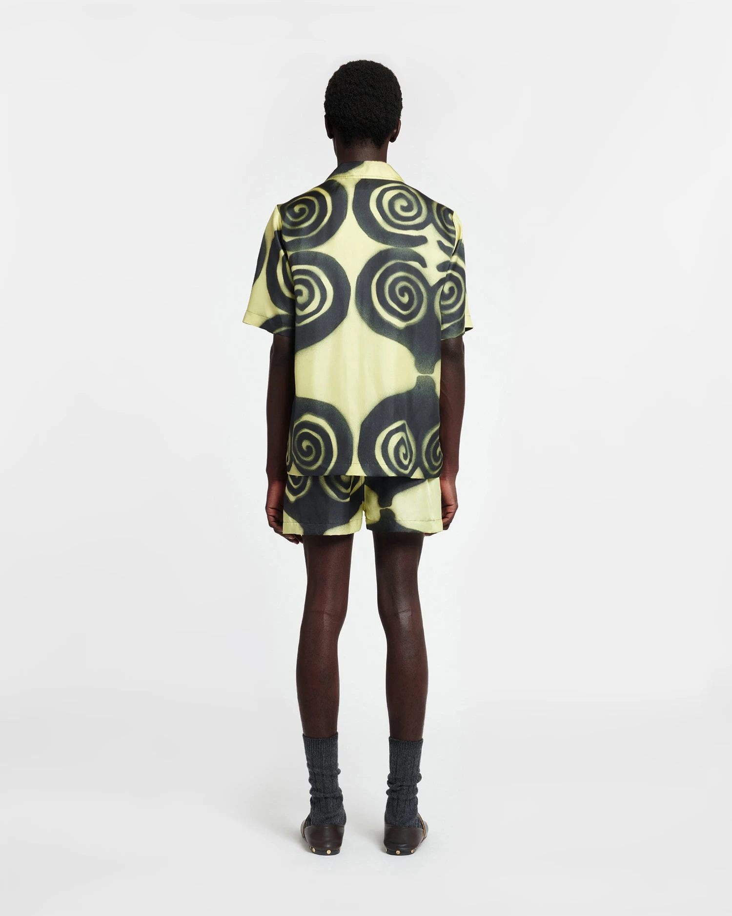 Nanushka Amil - Printed Silk-Twill Shorts - Spiral Spray 5 Nanushka Amil - Printed Silk-Twill Shorts - Spiral Spray - Image 3