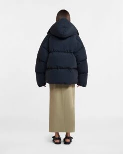 Nanushka Jolyn - Tech Poplin Puffer Jacket - Off Black 9 Nanushka Jolyn - Tech Poplin Puffer Jacket - Off Black -Nanushka Wear Shop NU23FWOW01299 JOLYN OFF BLACK TECH POPLIN 01