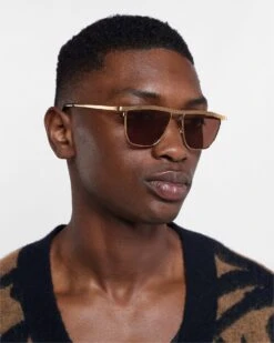 Nanushka Noran - Sunglasses - Gold -Nanushka Wear Shop NU23PFSG01383 NORAN GOLD METAL 03 90504194 1be6 419b 9275 30edbe6d7c72