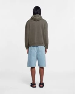 Nanushka Ever - Organically Grown Cotton-Fleece Hoodie - Asphalt -Nanushka Wear Shop NU23PFSW00695 EVER ASPHALT ORGANICBRUSHEDBACKFLEECE 2