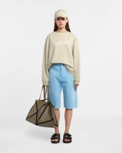 Nanushka Mart - Organically Grown Cotton Sweatshirt - Shell Symbol -Nanushka Wear Shop NU23PFSW00773 MART SHELL ORGANIC BRUSHED BACK FLEECE 01 1