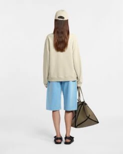 Nanushka Mart - Organically Grown Cotton Sweatshirt - Shell Symbol -Nanushka Wear Shop NU23PFSW00773 MART SHELL ORGANIC BRUSHED BACK FLEECE 02 1