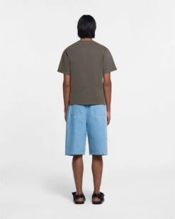 Nanushka Reece - Organically Grown Cotton T-Shirt - Asphalt -Nanushka Wear Shop NU23PFTP02295 REECE WORDMARK ASPHALT ORGANIC JERSEY SYMBOL 2