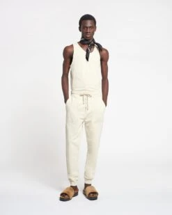 Nanushka Shay - Logo Sweatpants - Shell Symbol -Nanushka Wear Shop NU23RSPA02373 SHAY SHELL ORGANICFLEECE 01