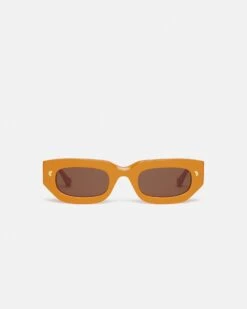 Nanushka Kadee - Bio Plastic D-Frame Sunglasses - Orange