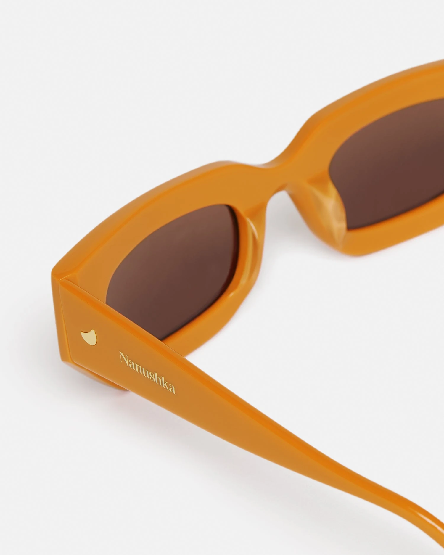 Nanushka Kadee - Bio Plastic D-Frame Sunglasses - Orange 4 Nanushka Kadee - Bio Plastic D-Frame Sunglasses - Orange - Image 2
