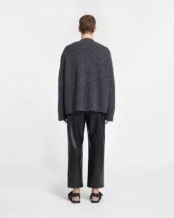 Nanushka Laran - Cashmere-Blend Cardigan - School Grey -Nanushka Wear Shop NU24RSSW00765 LARAN SCHOOLGREY CASHMEREBLEND 02 6476905b 73e7 41c6 a21e 93f88cbb20e0