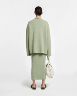 Nanushka Jorrit - Terry-Knit Sweater - Sage -Nanushka Wear Shop NU24RSSW00879 JORRIT FADEDSAGE TERRYKNIT 02