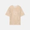 Nanushka Estienne - Crochet Lace T-Shirt - Creme -Nanushka Wear Shop NU24RSTP04571 ESTIENNE CREME CROCHET LACE