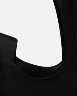 Nanushka Jen Mini Fringe - Tech Satin Clutch Bag - Black 14 Nanushka Jen Mini Fringe - Tech Satin Clutch Bag - Black -Nanushka Wear Shop NU24SSBG02699JENMINIFRINGE BLACK TECHSATIN 06