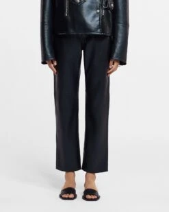 Nanushka Vinni - Okobor™ Alt-Leather Pants - Black