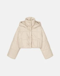 Nanushka Aveline - Okobor™ Alt-Leather Jacket - Creme 11 Nanushka Aveline - Okobor™ Alt-Leather Jacket - Creme -Nanushka Wear Shop NW23CROW01971AVELINE CREME OKOBOR