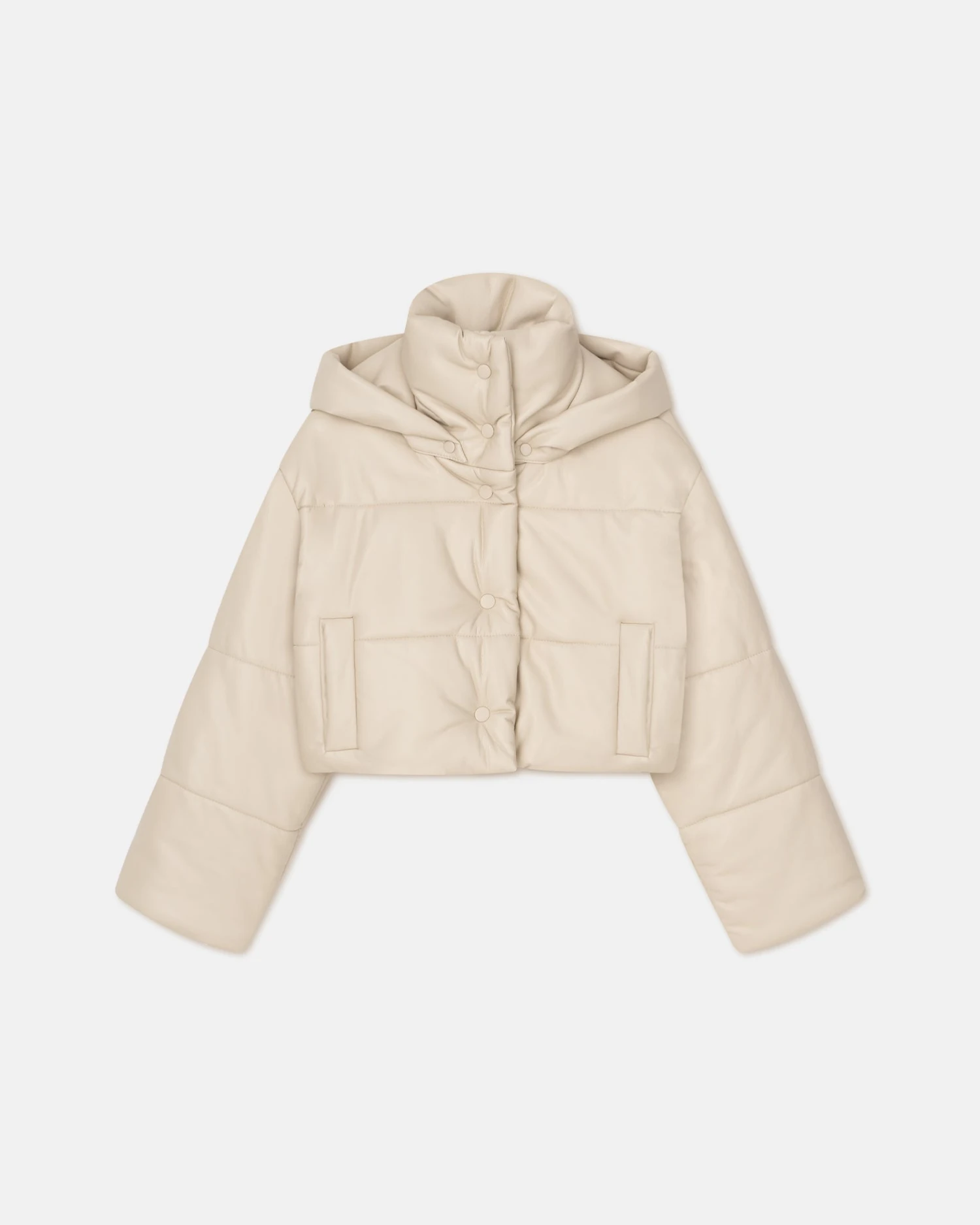 Nanushka Aveline - Okobor™ Alt-Leather Jacket - Creme 7 Nanushka Aveline - Okobor™ Alt-Leather Jacket - Creme - Image 5