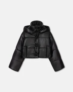 Nanushka Aveline - Okobor™ Alt-Leather Jacket - Black -Nanushka Wear Shop NW23CROW01999AVELINE BLACK OKOBOR