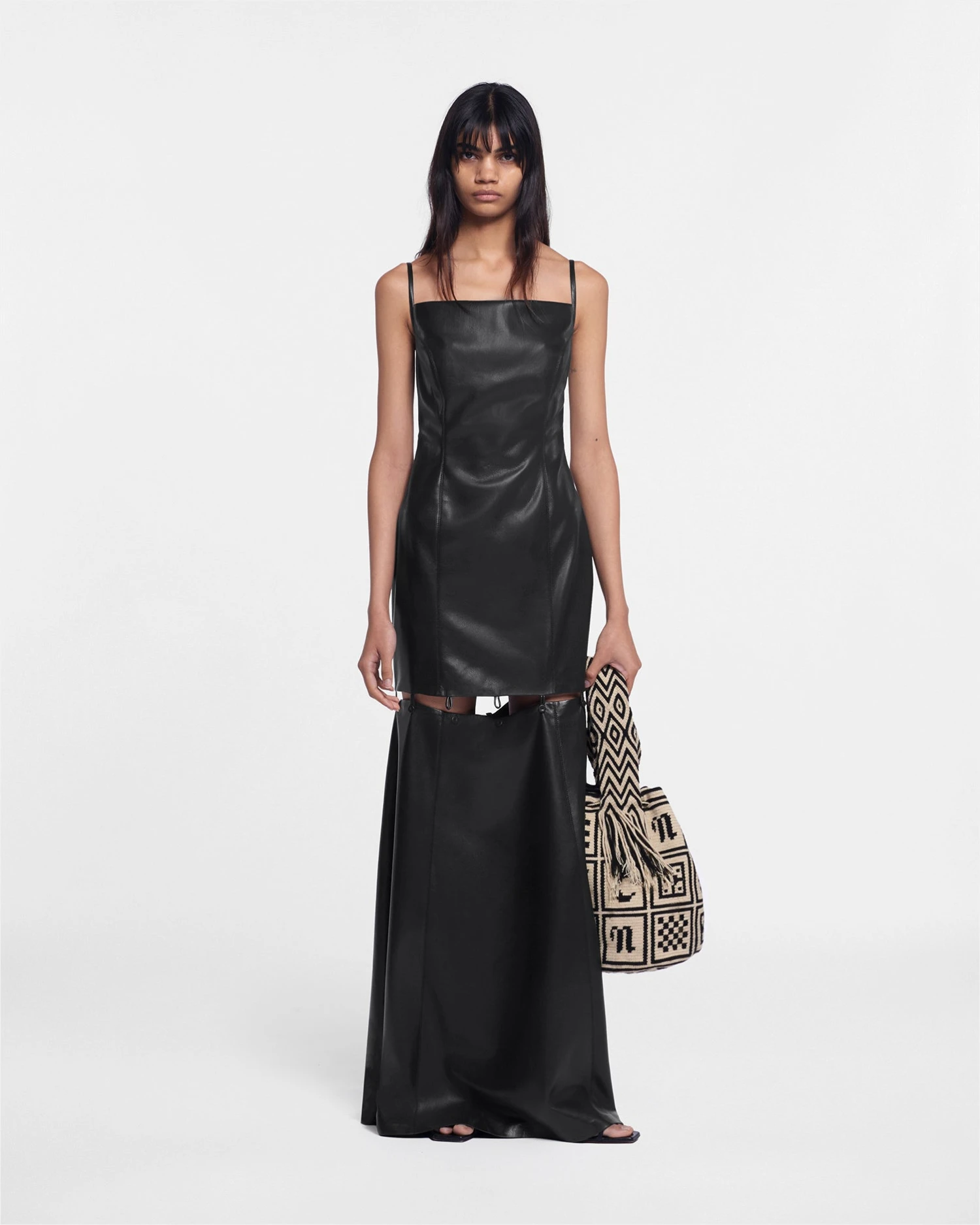 Nanushka Freza - Okobor™ Alt-Leather Maxi Dress - Black 3 Nanushka Freza - Okobor™ Alt-Leather Maxi Dress - Black
