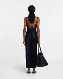 Nanushka Fiore - Slip-Satin Dress - Black -Nanushka Wear Shop NW23PFDR00999 FIORE BLACK SLIP SATIN 03 81946332 93c3 4f6b bb48 48e267110c8b