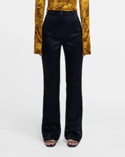 Nanushka Leena - Slip Satin Pants - Black