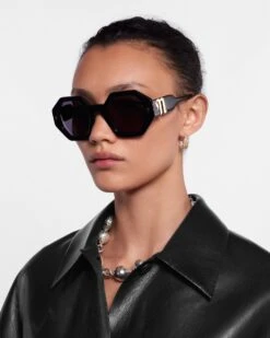 Nanushka Carlen - Bio-Plastic Sunglasses - Black -Nanushka Wear Shop NW23PFSG00699 CARLEN BLACK BIOPLASTIC