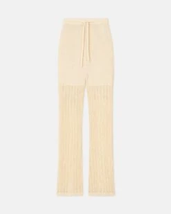 Nanushka Kaela - Crochet Pants - Creme