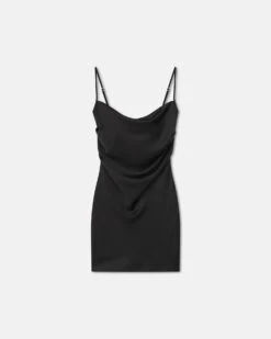 Nanushka Seren - Slip Satin Mini Dress - Black