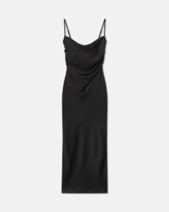 Nanushka Macia - Slip Satin Dress - Black