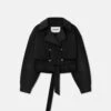 Nanushka Satoyo - Wool And Silk-Blend Jacket - Black