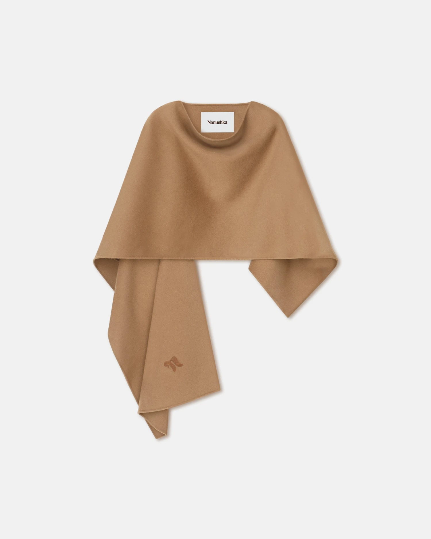 Nanushka Kamin - Wool And Silk-Blend Shawl - Camel 3 Nanushka Kamin - Wool And Silk-Blend Shawl - Camel