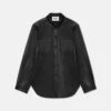 Nanushka Giana - Okobor™ Alt-Leather Shirt - Black -Nanushka Wear Shop NW24CRSH01699GIANA BLACK OKOBOR 1