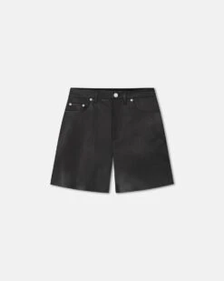 Nanushka Zosha - Okobor™ Alt-Leather Shorts - Black