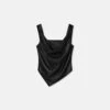Nanushka Petra - Sleeveless Draped Okobor™ Top - Black -Nanushka Wear Shop NW24CRTP04099PETRA BLACK OKOBOR 1