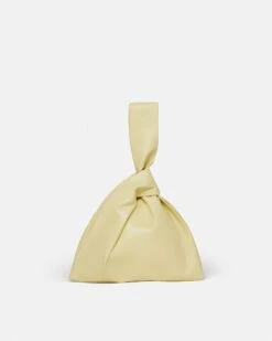 Nanushka Jen - Okobor™ Alt-Leather Clutch - Lemongrass