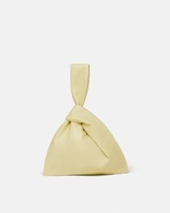 Nanushka Jen - Okobor™ Alt-Leather Clutch - Lemongrass -Nanushka Wear Shop NW24RSBG02961 JEN LEMONGRASS OKOBOR 03