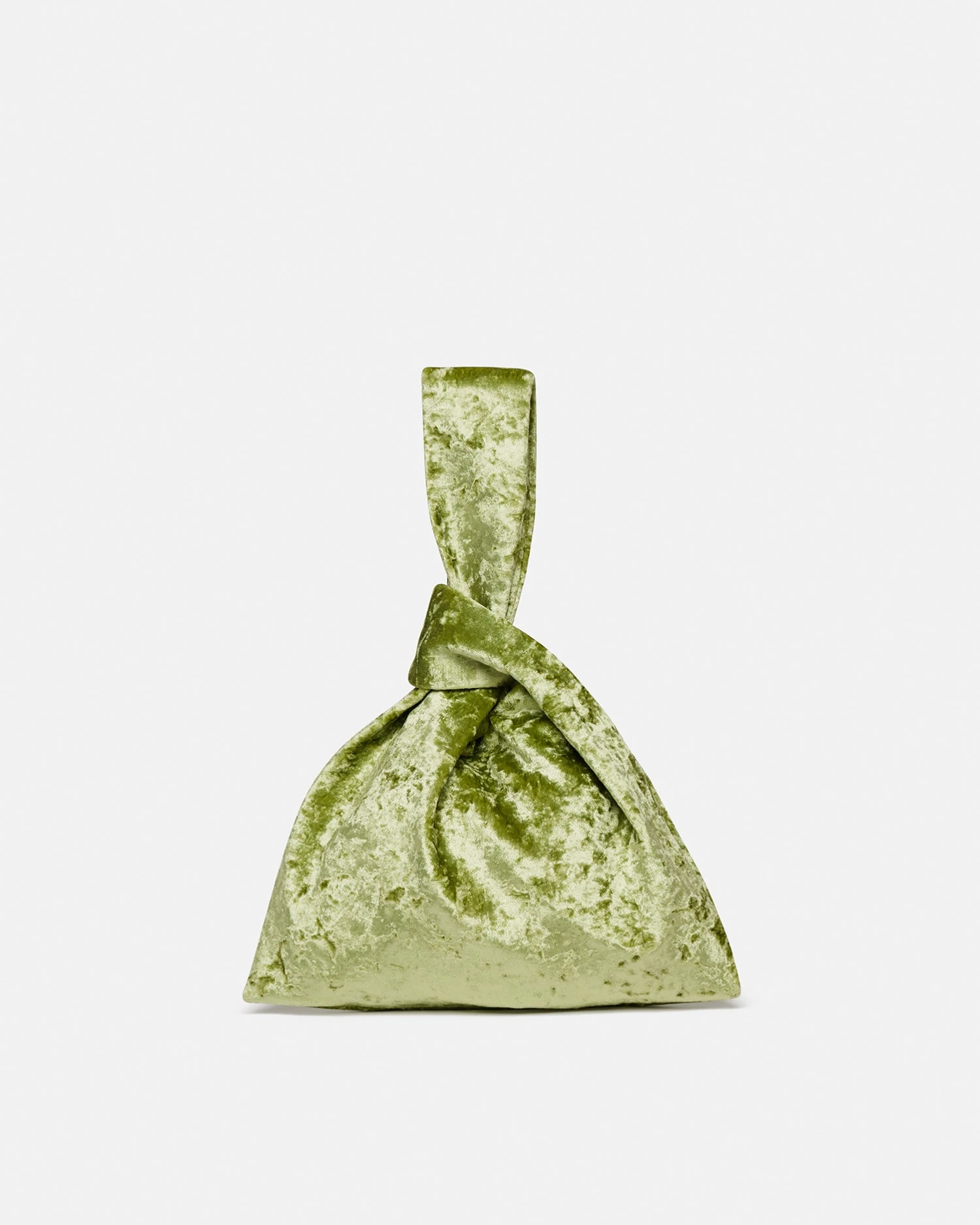 Nanushka Jen - Crushed Velvet Clutch - Sage 7 Nanushka Jen - Crushed Velvet Clutch - Sage - Image 5