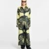 Nanushka Angy - Printed Silk-Twill Shirt Dress - Spiral Spray