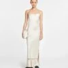 Nanushka Renny - Slip Satin Maxi Dress - Creme -Nanushka Wear Shop NW24RSDR03071 RENNY CREME SLIPSATIN 01