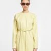 Nanushka Vanessa - Okobor™ Alt-Leather Mini Dress - Lemongrass -Nanushka Wear Shop NW24RSDR03813 VANESSA LEMONGRASS OKOBOR 03