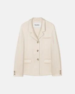 Nanushka Patri - Slip Satin Blazer - Creme -Nanushka Wear Shop NW24RSJK00971PATRI CREME SLIPSATIN 1