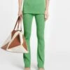 Nanushka Cornelie - Ribbed-Knit Pants - Green -Nanushka Wear Shop NW24RSPA00367 CORNELIE GREEN MATTVISCOSERIB 03