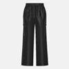 Nanushka Felina - Okobor™ Alt-Leather Slim-Leg Pants - Black -Nanushka Wear Shop NW24RSPA00899 FELINA BLACK OKOBOR