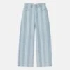 Nanushka Josine - Striped Wide-Leg Jeans - Eco Light Wash